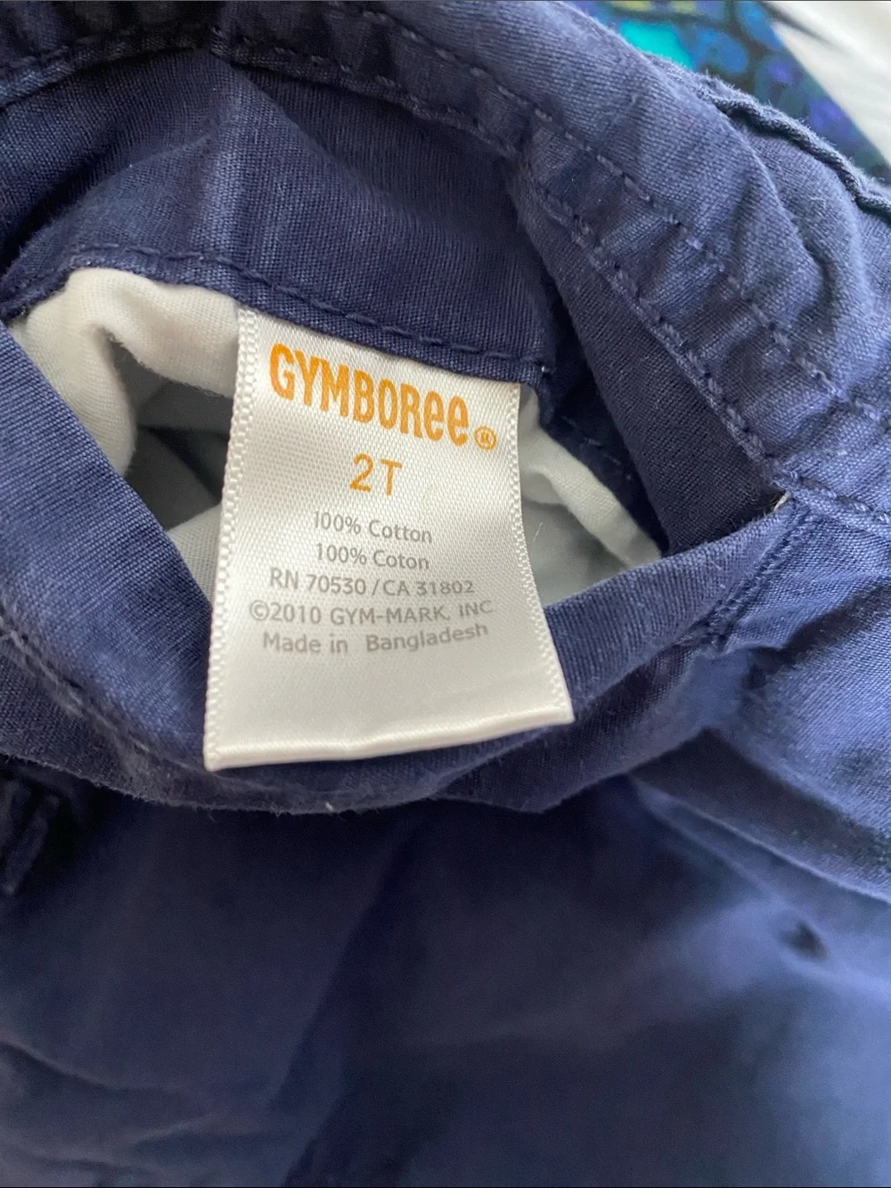 Vintage Gymboree Green & Navy Plaid Patchwork Reversible Shorts